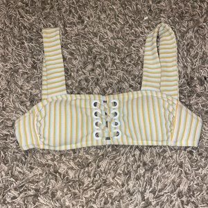 Womens striped bikini top